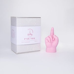 Product Baby F * CK YOU Candle Roze