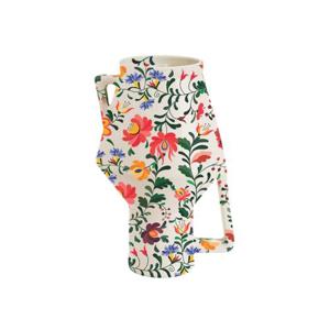 Product Handgeschilderde vaas 'Bed of Flowers' - medium